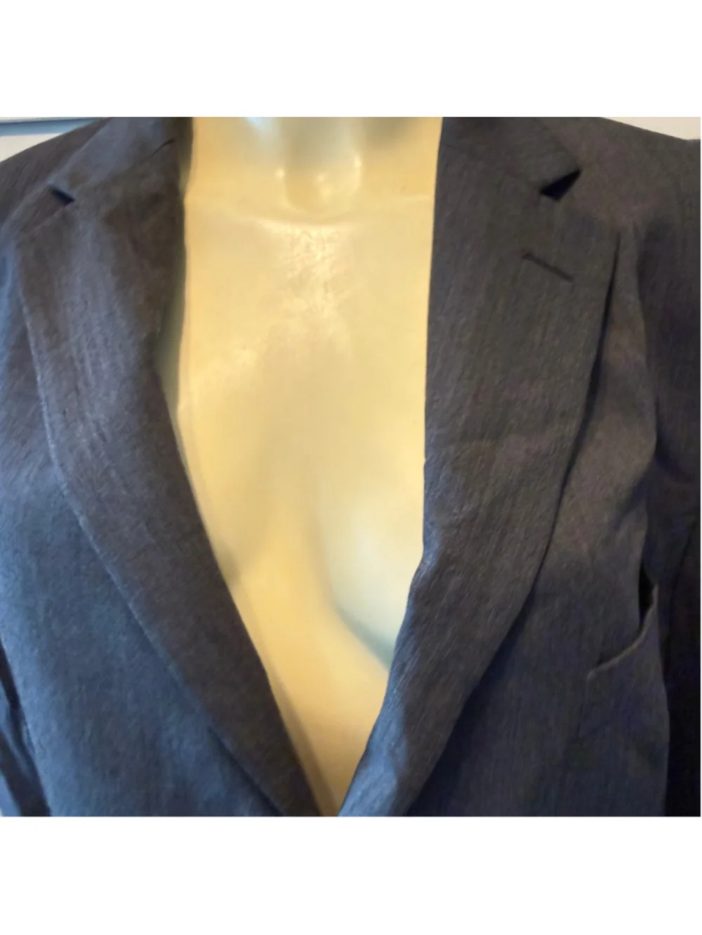 Perry Ellis Portfolio Men’s 43R Gray 100% Wool 3 Button Suit Blazer Sport Coat